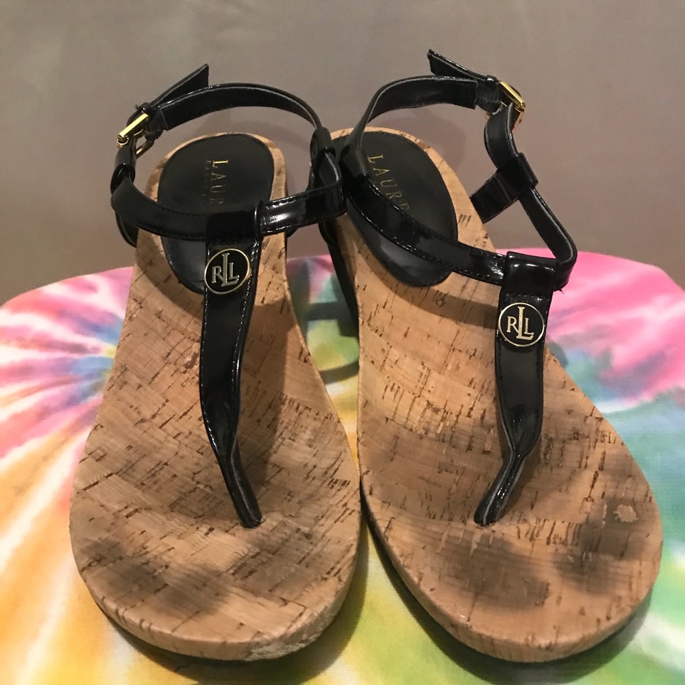 Black Ralph Lauren Sandals
